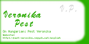 veronika pest business card